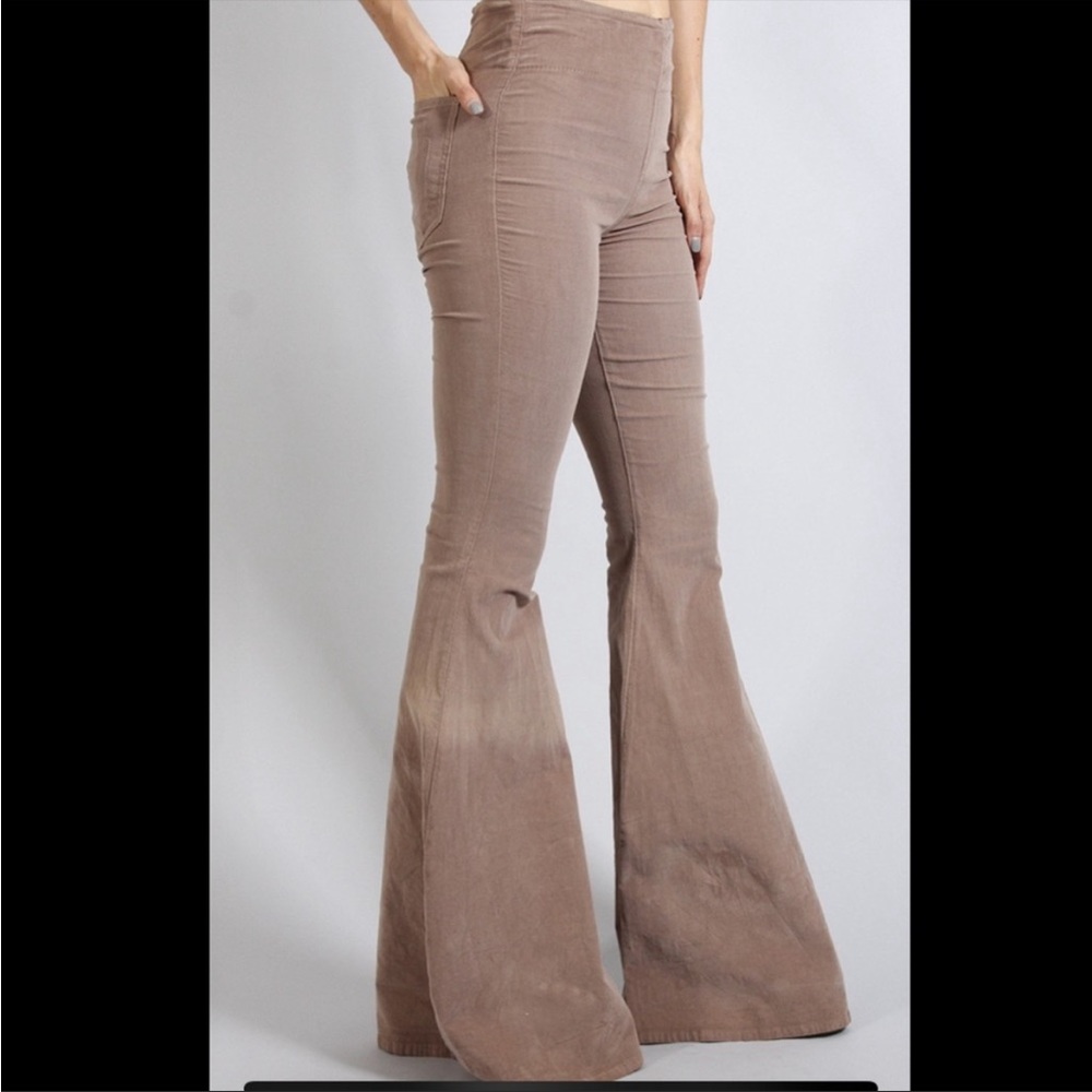 Show Me Your MuMu Taupe Flare Pants